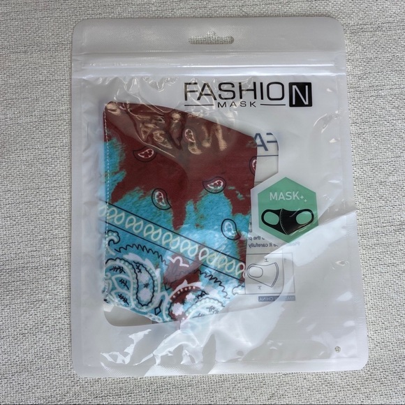 Tie Dye Bandana Adult Face Mask - Picture 4 of 6